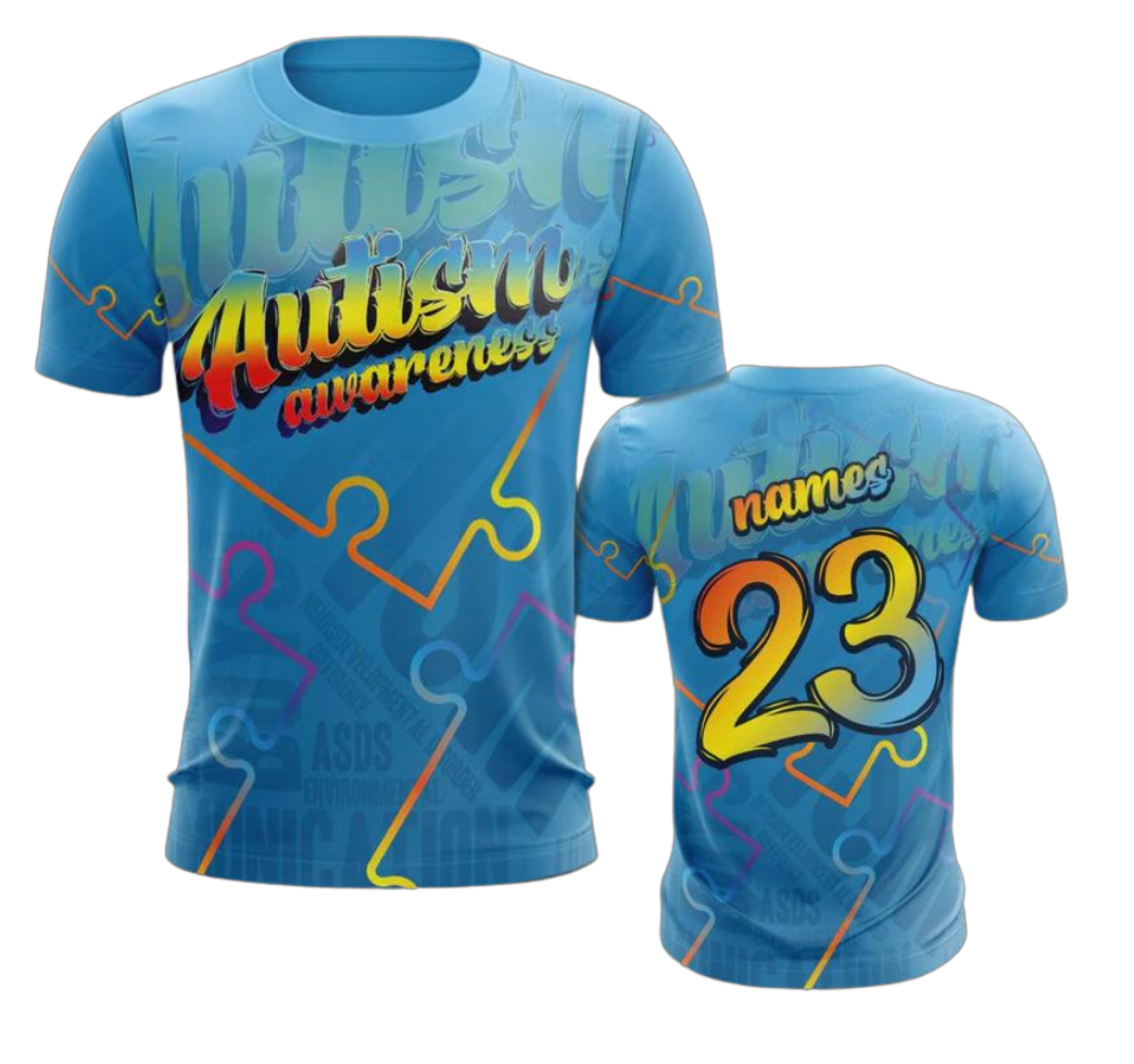 Autism Jersey - Custom Jersey for Angels for Autism Tournament